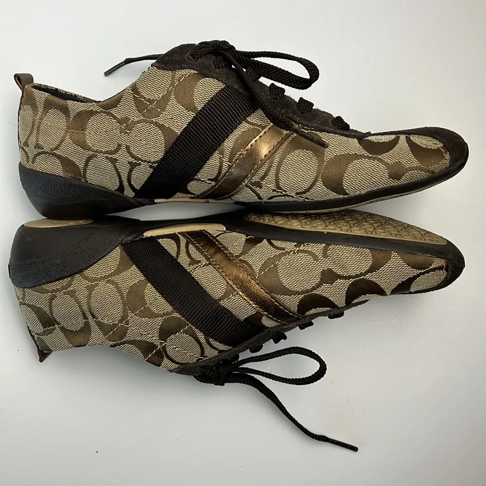 Coach Belina Logo Sneakers Sz 7.5